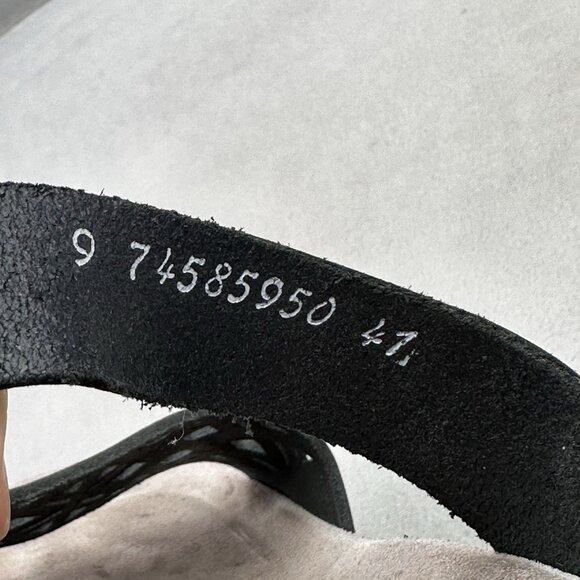 Mephisto Hirena Womens Size 11 (41) Slide Sandals Black Perforated Leather - Picture 9 of 9